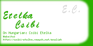 etelka csibi business card